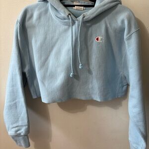 Champion Sky Blue Cropped Sweatshirt